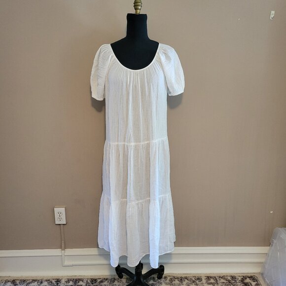 Lilly Pulitzer Zemini Maxi Coverup in White NWT - Picture 1 of 10